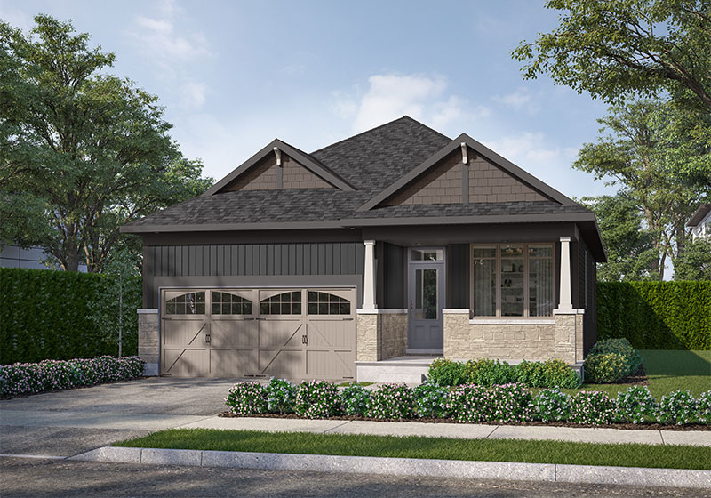 The Dumont Elevation B Rendering