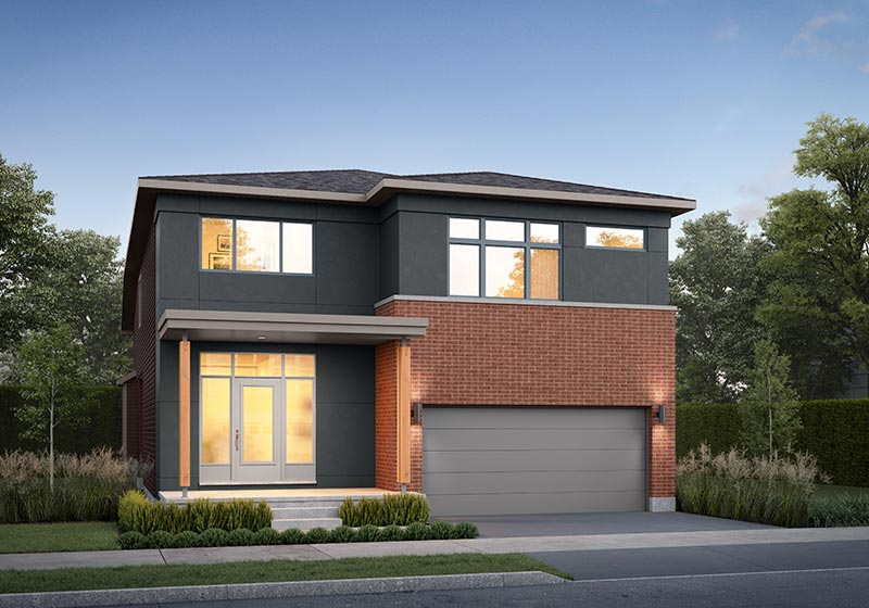 The Oliver Elevation C Rendering