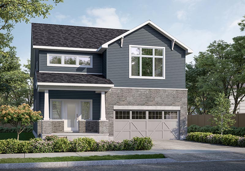 The Oliver MG Elevation B Rendering